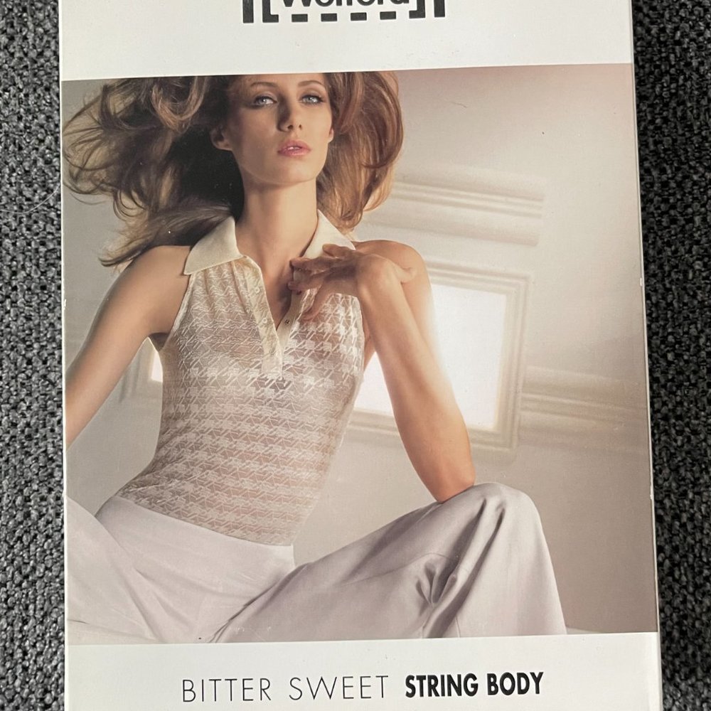 NWT Wolford Lemonade Sleeveless Semi Sheer Lace String Body Top L Fits M/L